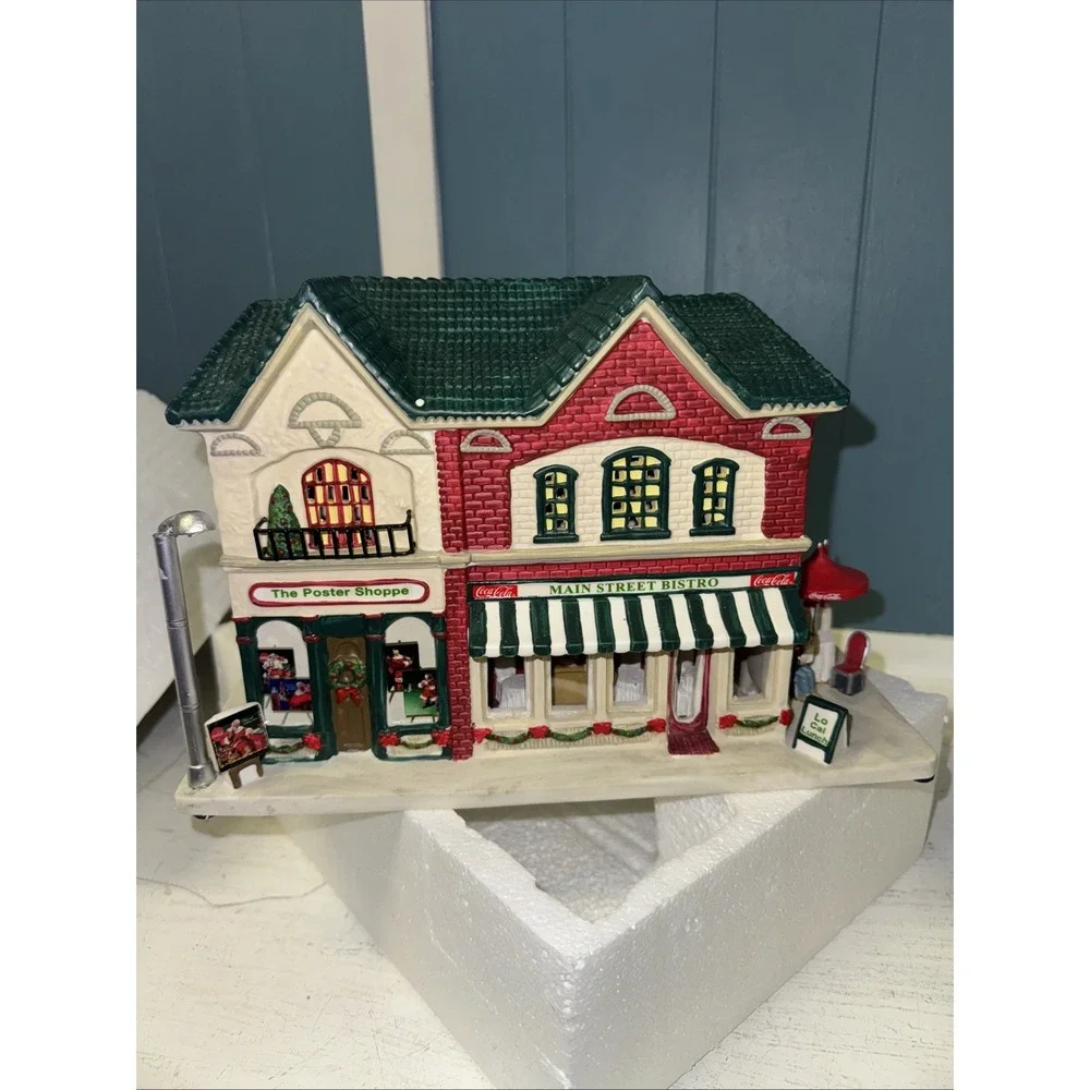 Coca-Cola Brand The Main Street Collection Bistro Village  *missing ‎ Adapter